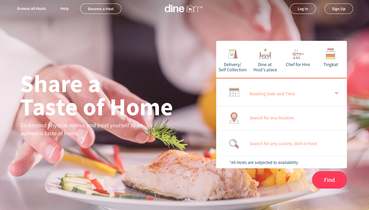 Food: Dine Inn – Share a taste of Home